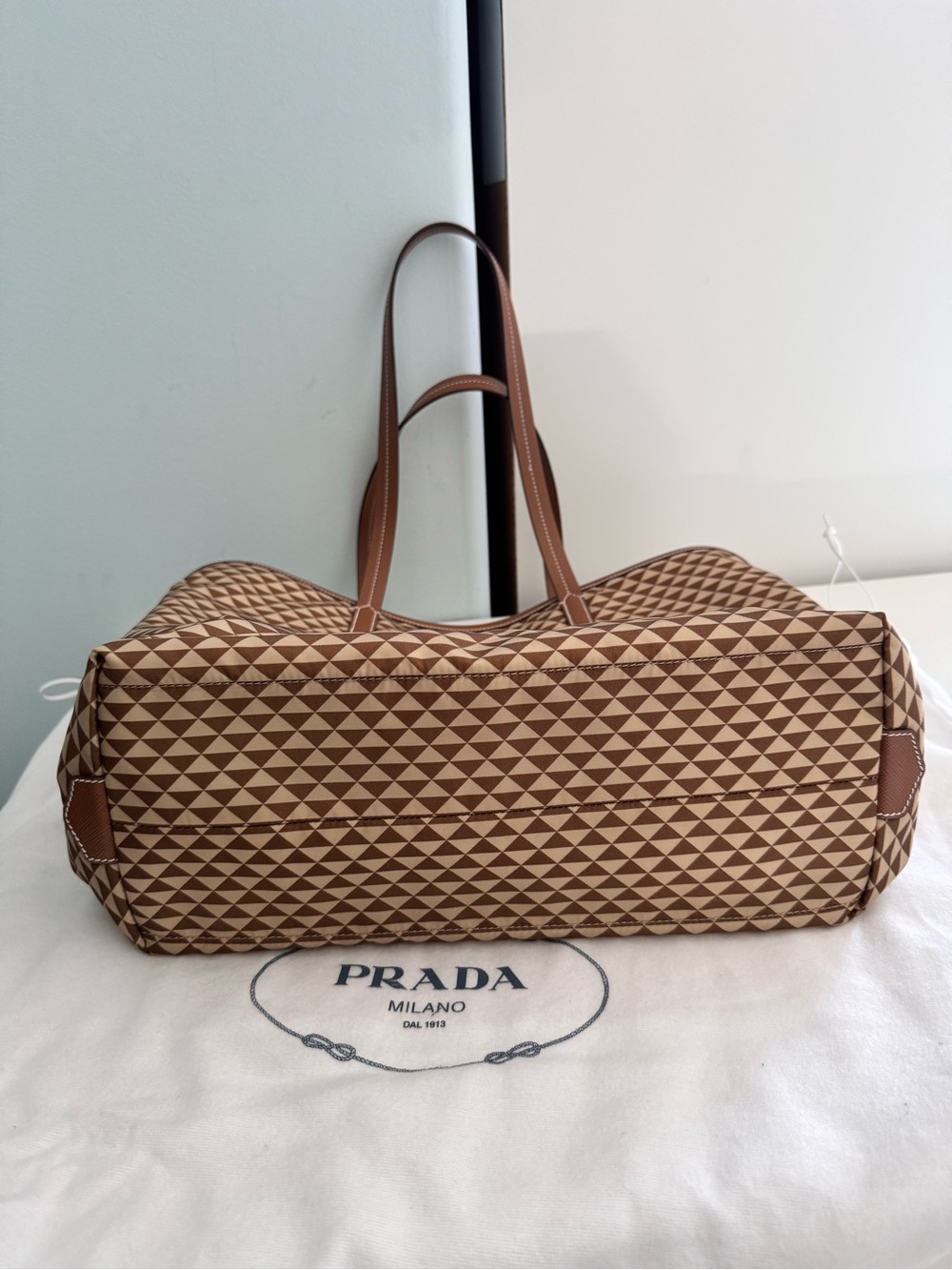 Prada Printed Nylon Tote Like New - Picture 4 of 15